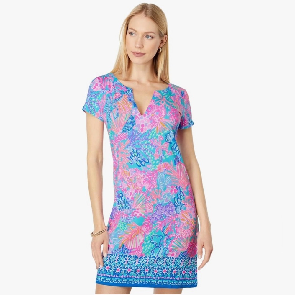 Lilly Pulitzer UPF 50+ Sophiletta Dress Multi Splendor in The Sand Dress M